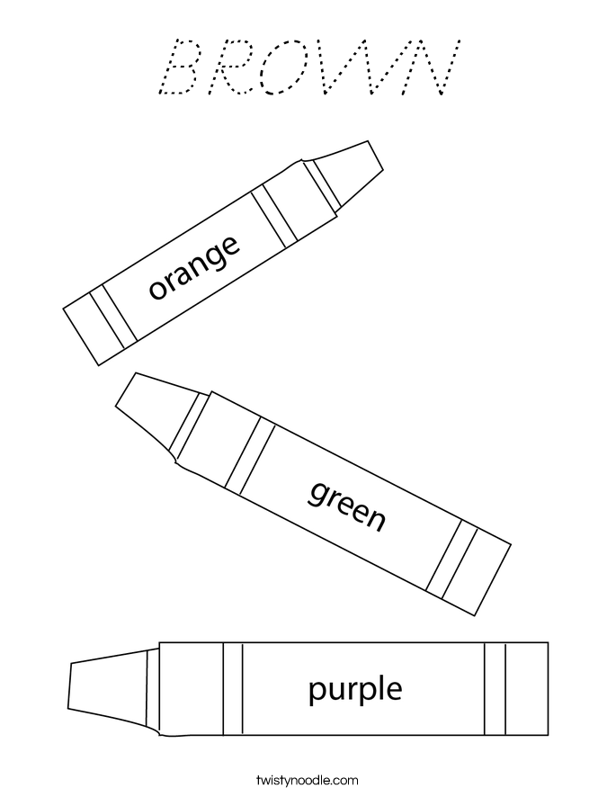 BROWN Coloring Page