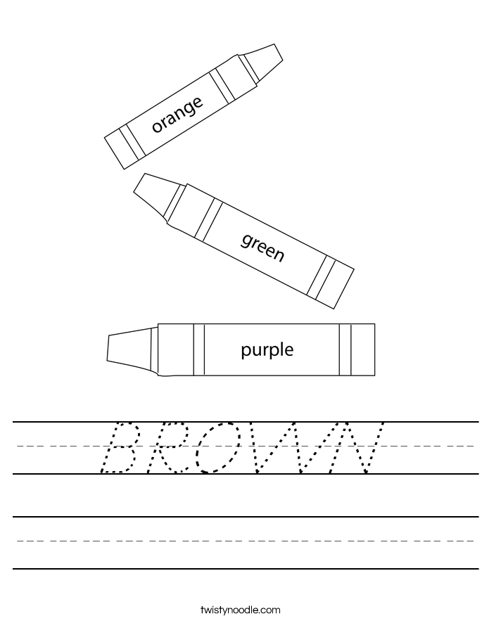 BROWN Worksheet