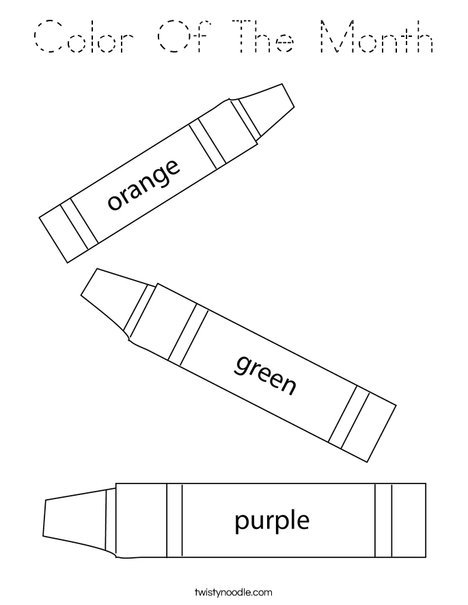 3 Crayons Coloring Page