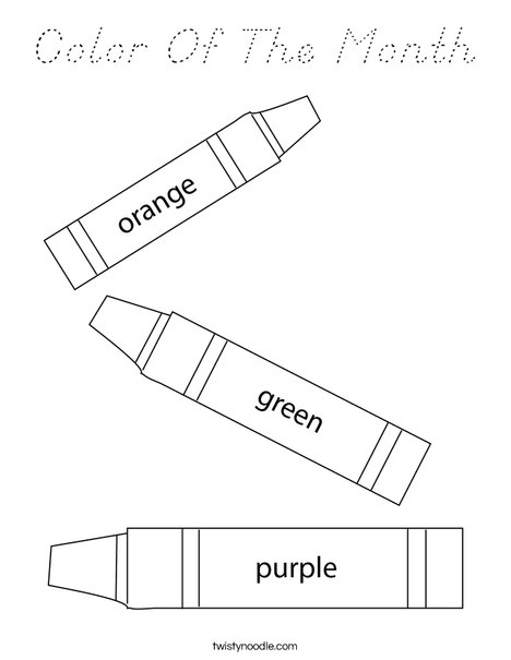 3 Crayons Coloring Page