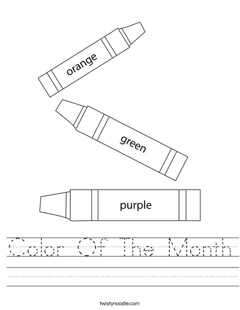 3 Crayons Worksheet