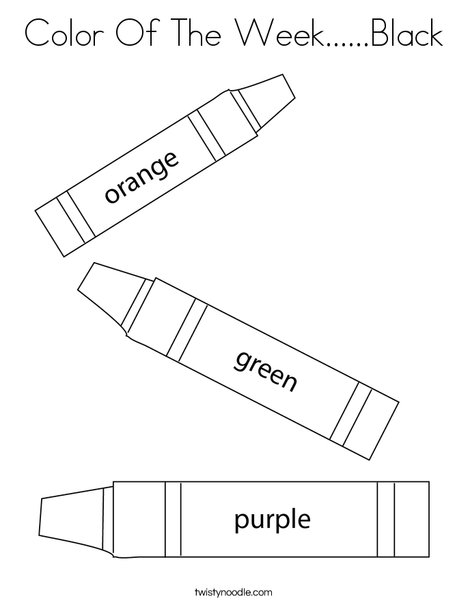 3 Crayons Coloring Page