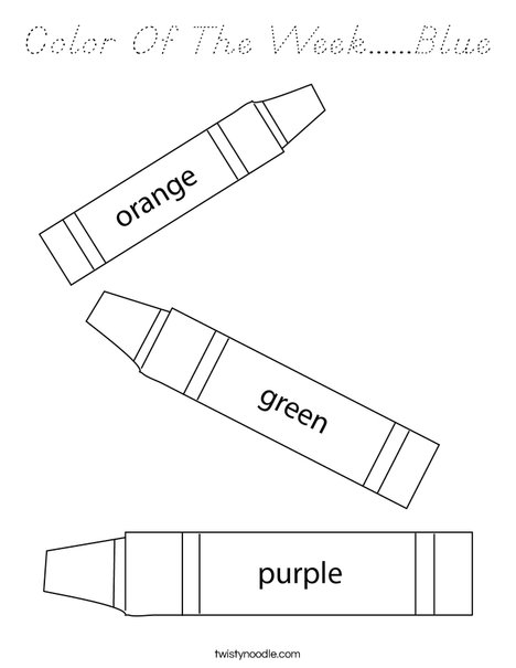 3 Crayons Coloring Page