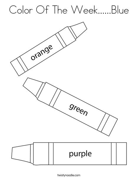 3 Crayons Coloring Page