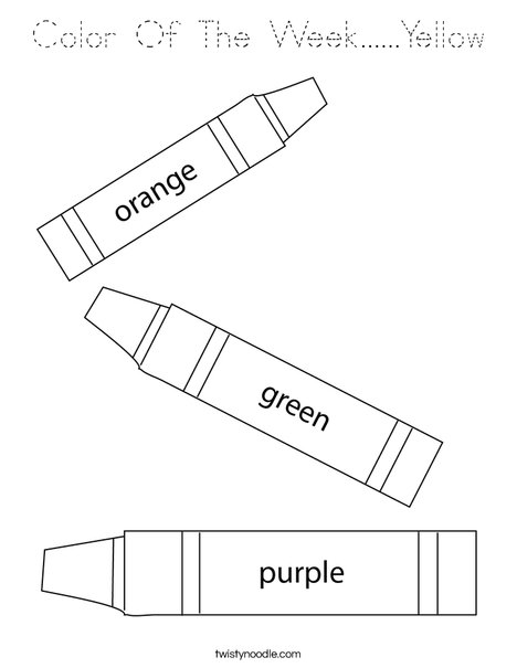 3 Crayons Coloring Page