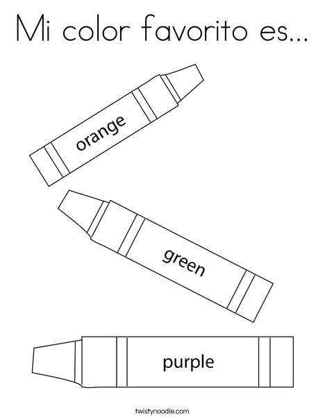 3 Crayons Coloring Page