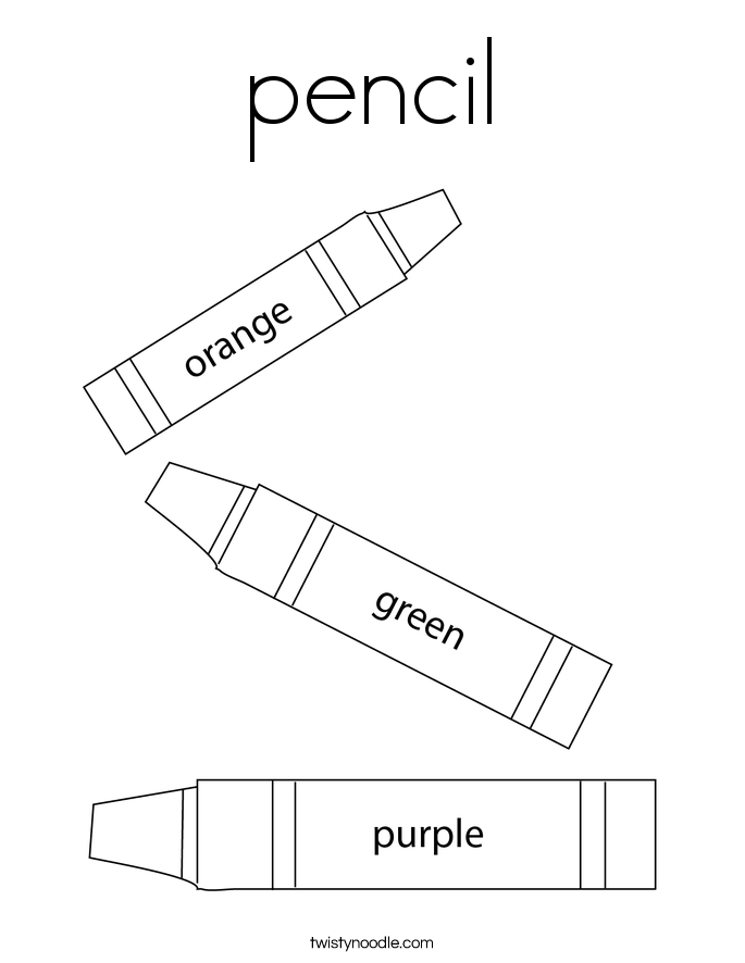 pencil Coloring Page