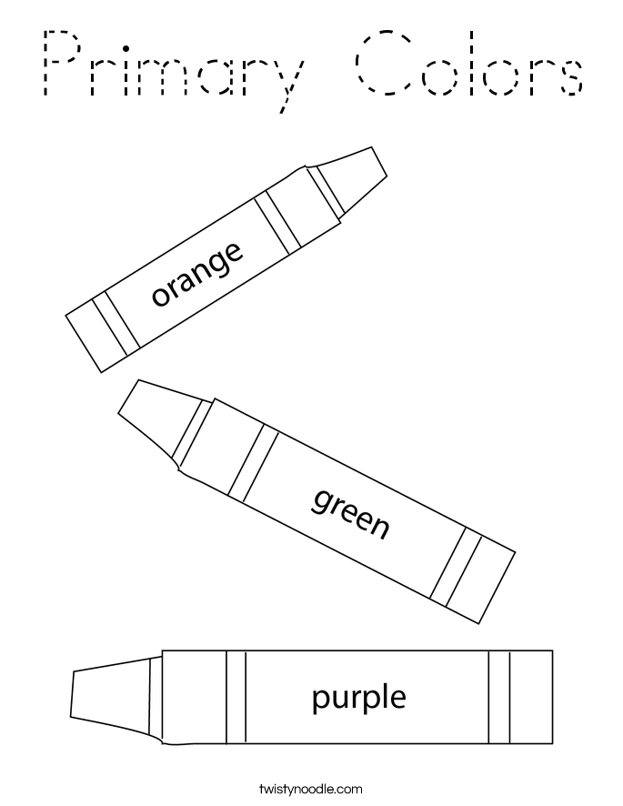 Primary Colors Coloring Page