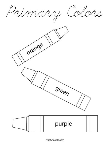 3 Crayons Coloring Page
