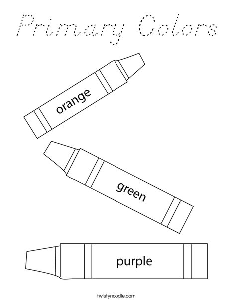 3 Crayons Coloring Page