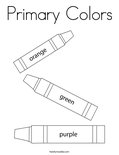 Primary Colors Coloring Page