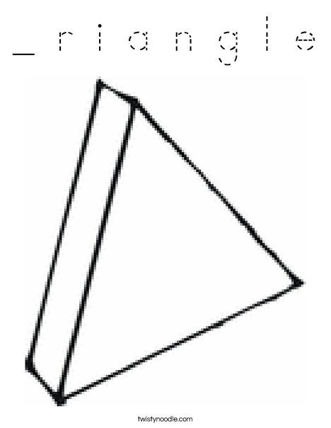 3 Dimensional Triangle Coloring Page