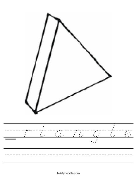 3 Dimensional Triangle Worksheet