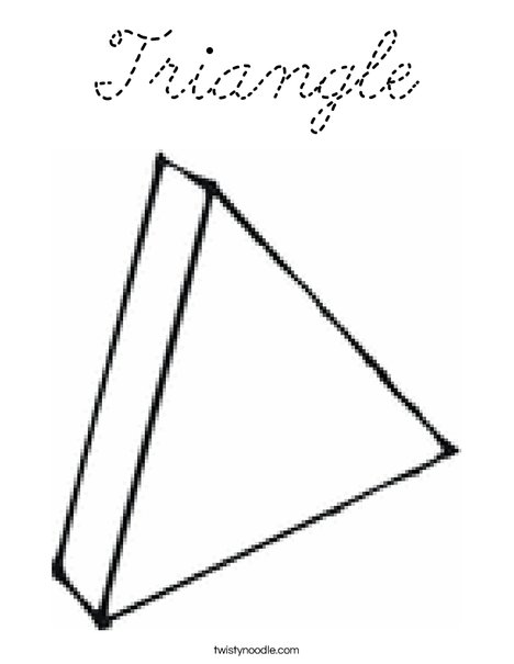 3 Dimensional Triangle Coloring Page