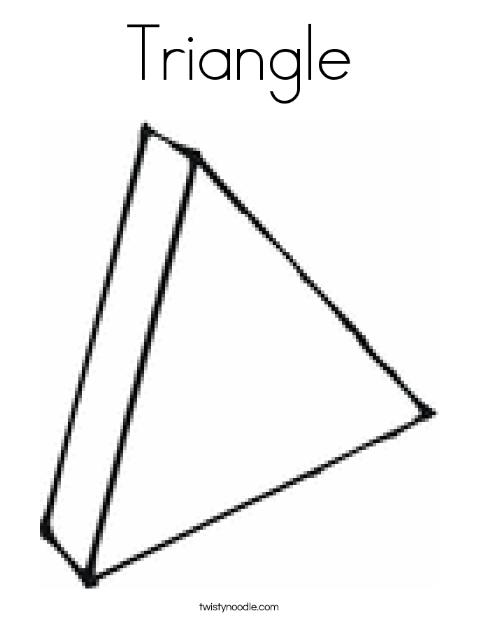 Triangle Coloring Page