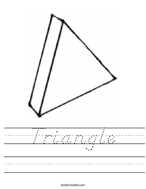 3 Dimensional Triangle Worksheet