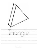 Triangle Worksheet