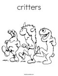 critters Coloring Page