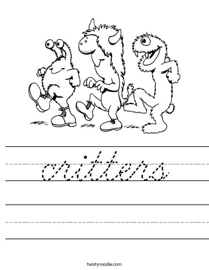 critters Worksheet