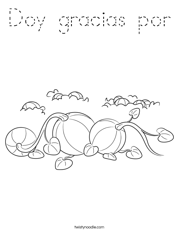 Doy gracias por Coloring Page