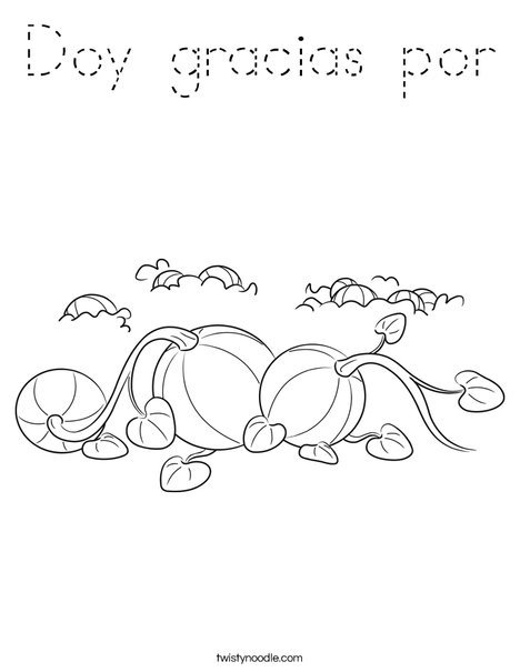 3 Pumpkins Coloring Page
