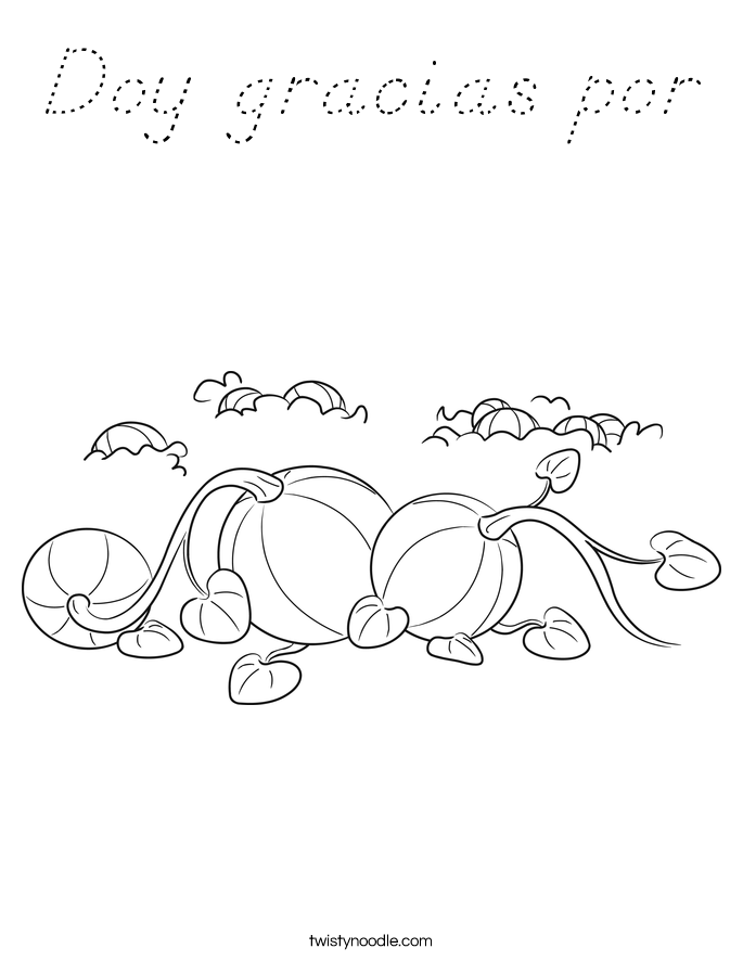 Doy gracias por Coloring Page