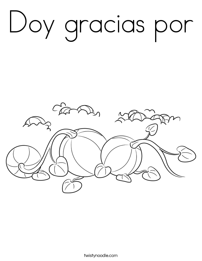 Doy gracias por Coloring Page