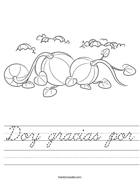 3 Pumpkins Worksheet