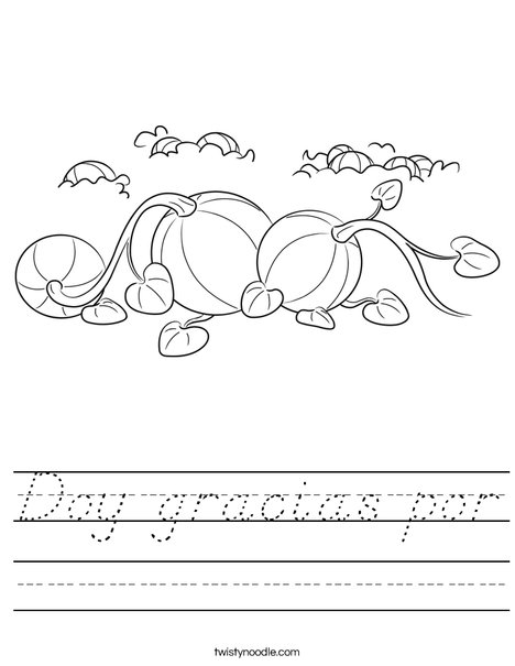 3 Pumpkins Worksheet