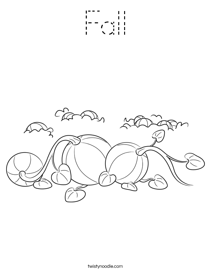 Fall Coloring Page