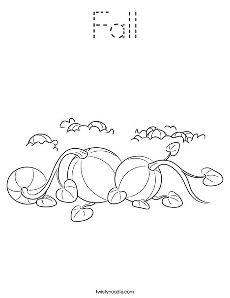 3 Pumpkins Coloring Page