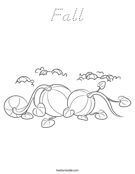 3 Pumpkins Coloring Page