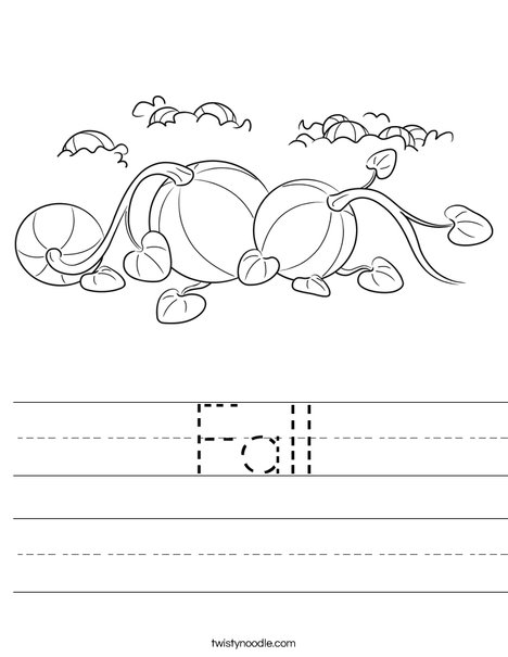 3 Pumpkins Worksheet