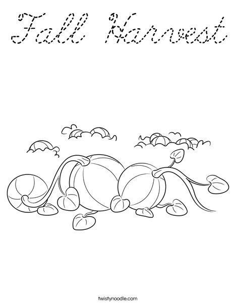 3 Pumpkins Coloring Page