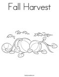 Fall Harvest Coloring Page