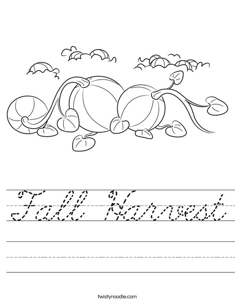 3 Pumpkins Worksheet