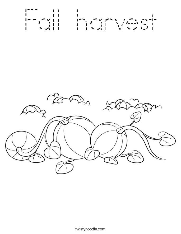 Fall harvest Coloring Page