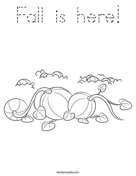 3 Pumpkins Coloring Page