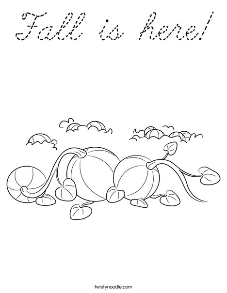 3 Pumpkins Coloring Page