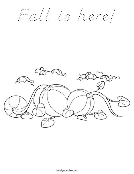 3 Pumpkins Coloring Page