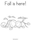 Fall is here! Coloring Page