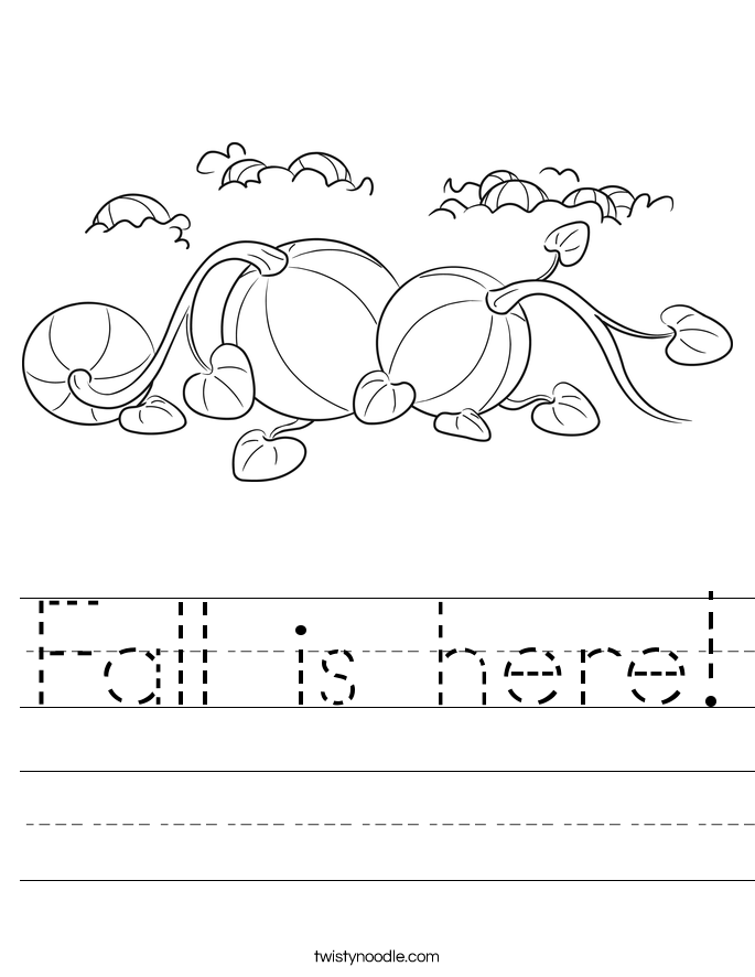 Fall is here! Worksheet