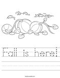 Fall is here! Worksheet