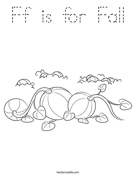 3 Pumpkins Coloring Page