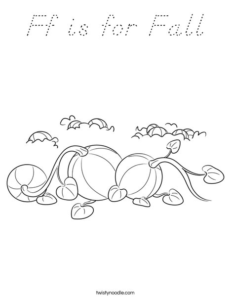 3 Pumpkins Coloring Page