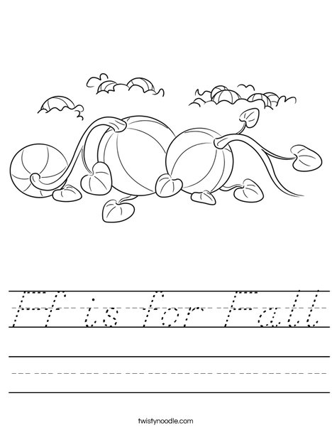 3 Pumpkins Worksheet