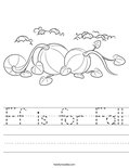 Ff is for Fall Worksheet