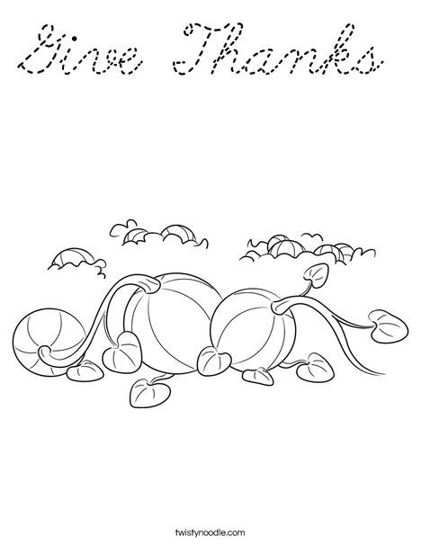 3 Pumpkins Coloring Page