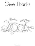Give Thanks Coloring Page