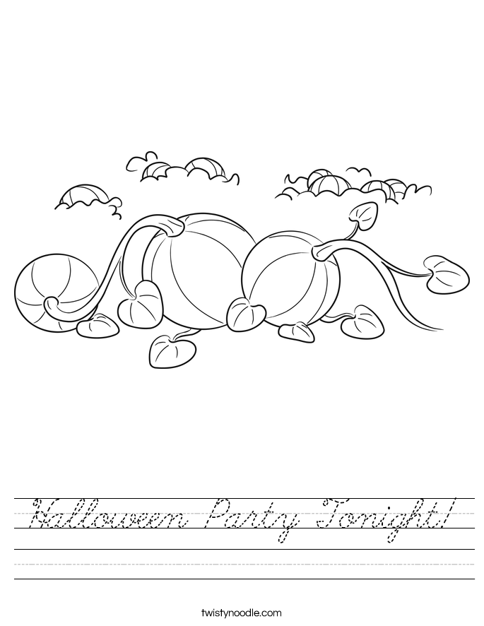 Halloween Party Tonight! Worksheet